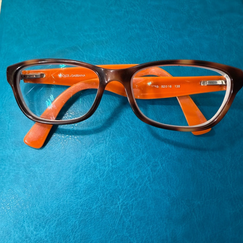 Dolce & Gabbana Tortoise and Orange Eyewear